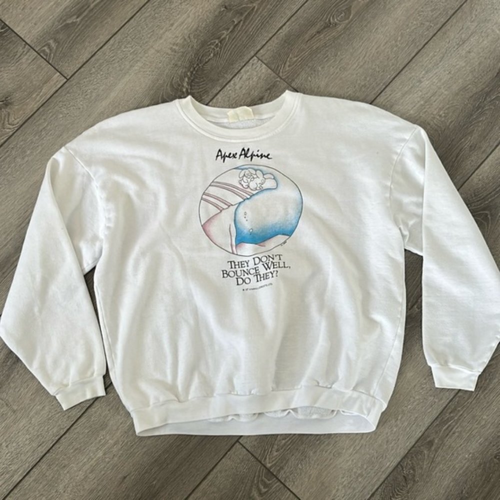Vintage 1987 apex alpine kimball concepts bunny sweater